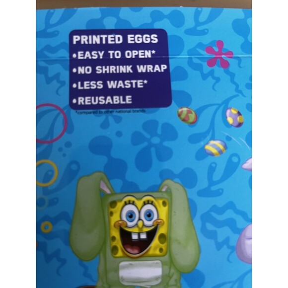 Easter Eggs Nickelodeon SpongeBob SquarePants 14 Printed W Candy Pineapples New - Picture 4 of 6